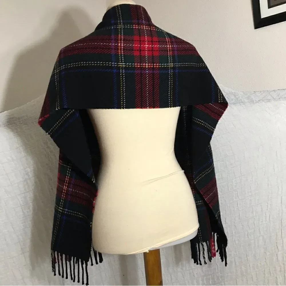 GAP 100% Wool Plaid Scarf - Picture 3 of 5